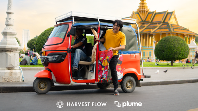 プレスリリース「HARVEST FLOW、Plume Network上にRWAモビリティ向け新ローンプールを開設--初回は東南アジアのトゥクトゥク」のイメージ画像