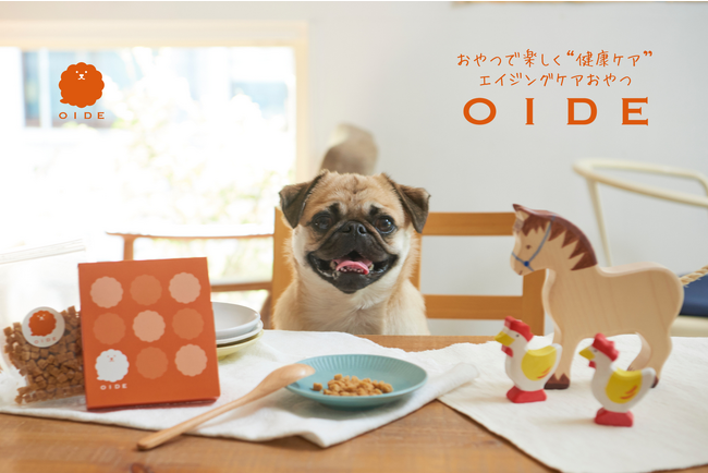 愛犬用エイジングケアおやつ『OIDE』ECサイトOPEN ＆ 寄付企画スタートのお知らせのメイン画像