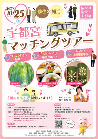【宇都宮市】移住×婚活 宇都宮マッチングツアーを実施