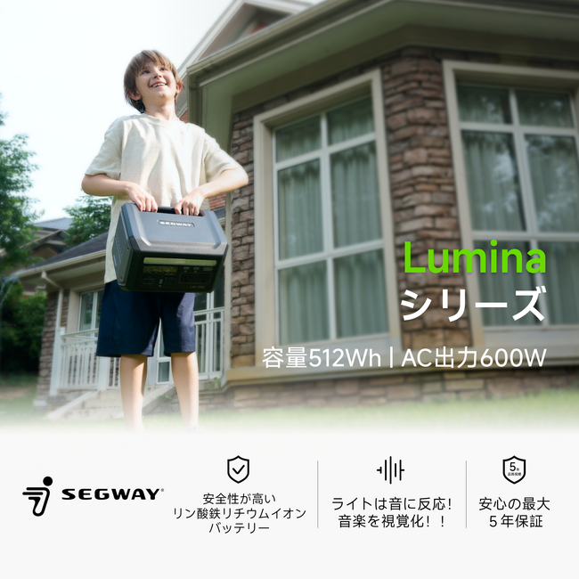 米国Segway社から、無停電機能(UPS)搭載、全シーン対応ポータブ…