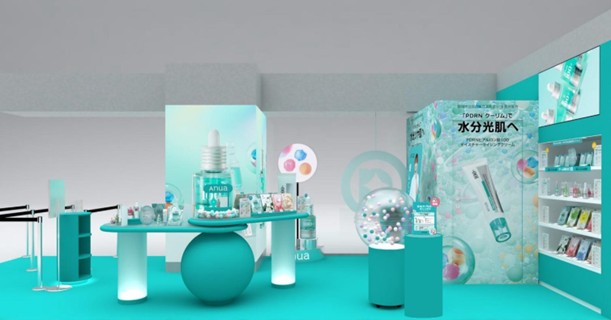 韓国発のグローバルスキンケアブランドAnua @cosme NAGOYAグラントオープン記念！東海地方で初のPOP-UP開催 ハリと潤いのある水光肌へ導く“PDRN”商品をテーマとした爽やかな空間