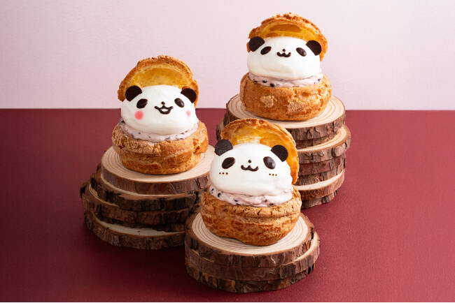 【椿屋珈琲・ダッキーダック】魅力たっぷり！「小倉ホイップのパンダシュークリーム」が誕生！