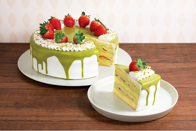 【椿屋珈琲・ダッキーダック】華やぐクリスマスにぴったりの「ピスタチオと苺のショートケーキ」が登場！