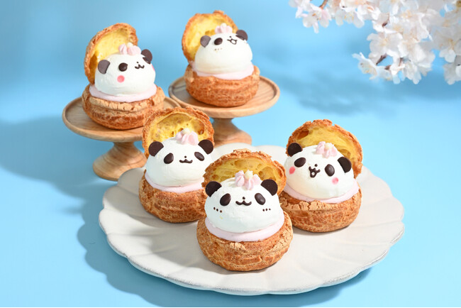 【椿屋珈琲・ダッキーダック】大人気の「パンダシュークリーム」に春到来!