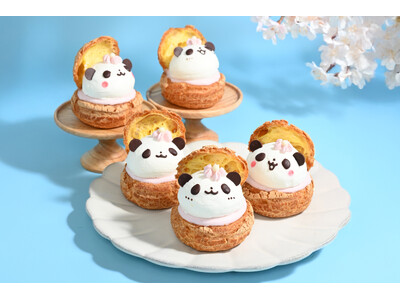 【椿屋珈琲・ダッキーダック】大人気の「パンダシュークリーム」に春到来！