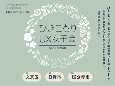 女性のひきこもりや生きづらさを抱える方が集う『ひきこもりUX女子会』＆『つながる待合室』9月25日（木）...