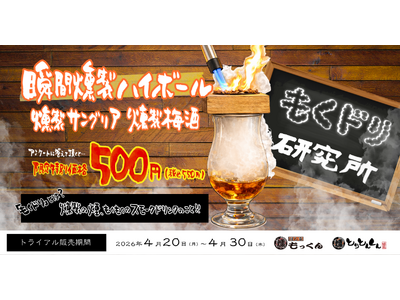 【燻製ドリンクを限定販売】燻し家もっくん・とりとんくんが『もくドリ研究所』を発足し、トライアルキャンペー...