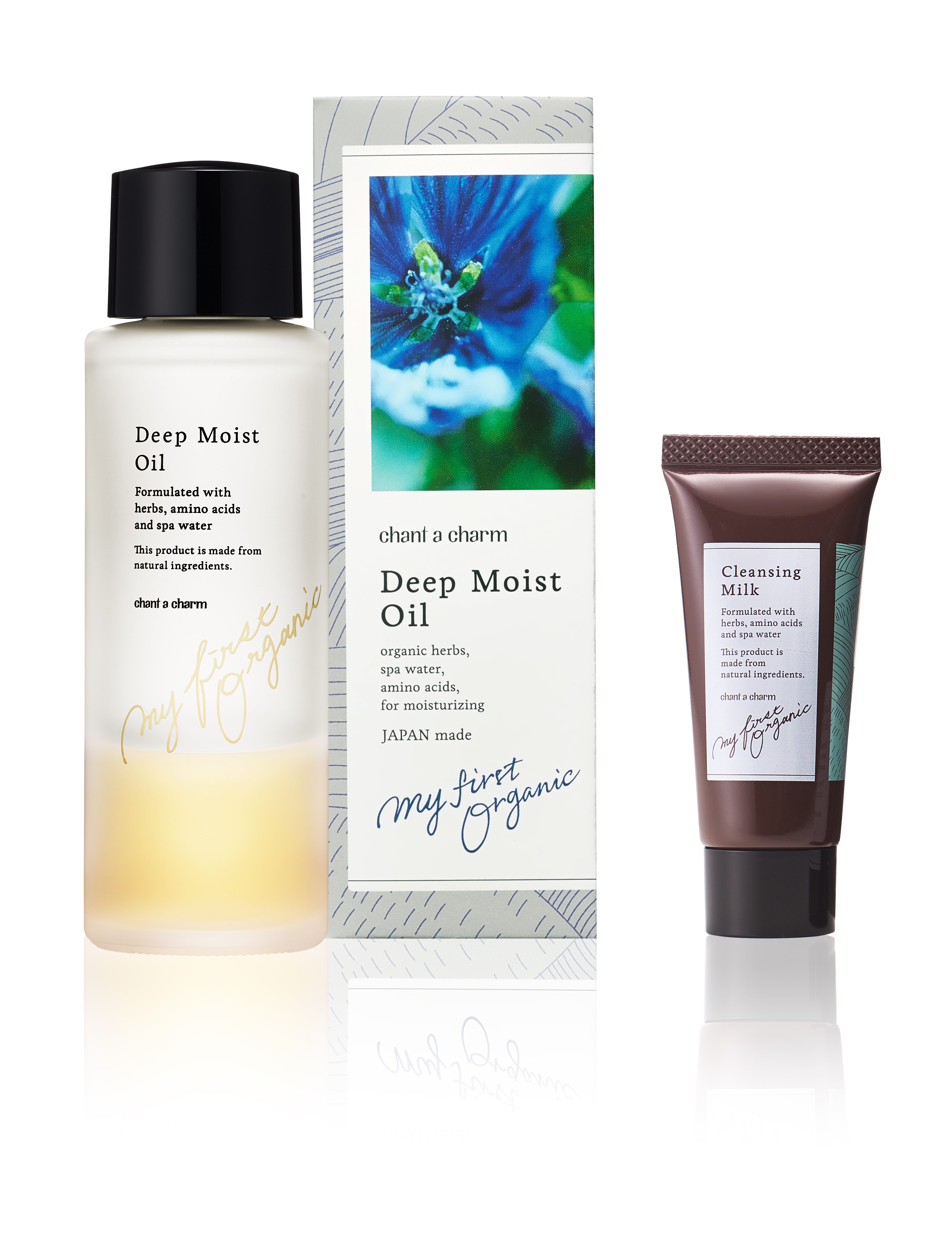 オーガニックスキンケアのチャントアチャームより、冬のお肌を柔らかくほぐして*1うるおいに満ちた肌へと導く「ディープ モイスト オイル クレンジングミルクミニ付きセット」が12/1より発売開始 。