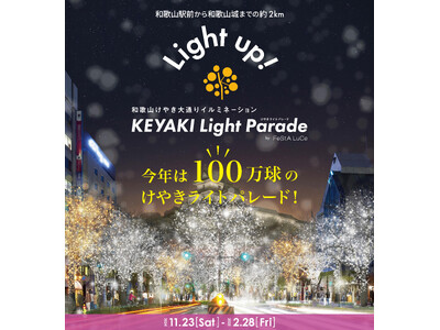 今年は100万球「KEYAKI LIGHT PARADE」2024年11月23日 スタート！！