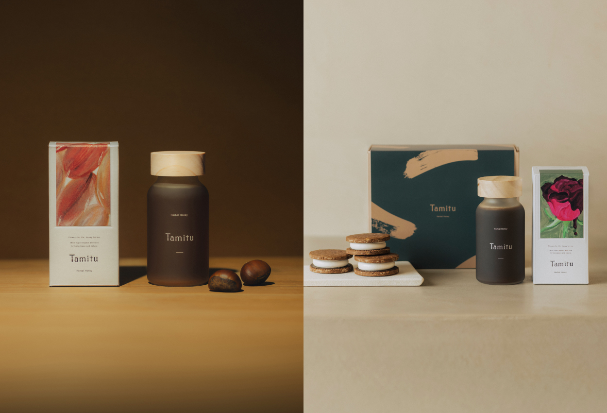 Tamituからウィンターコレクションとして、2種類のHerbal Honeyとマシュマロがとろける焼き菓子スモアを発売。