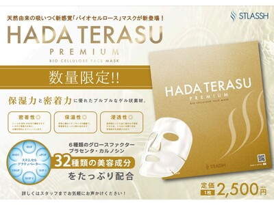 【新発売】女性脱毛サロン ストラッシュのスキンケアシリーズ HADA TERASU（ハダテラス）からバイオセルロースマスクが登場