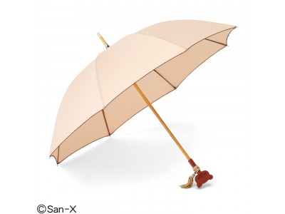 リラックマ　木製の持ち手にキュン「フリンジ付き晴雨兼用傘」がフェリシモから誕生