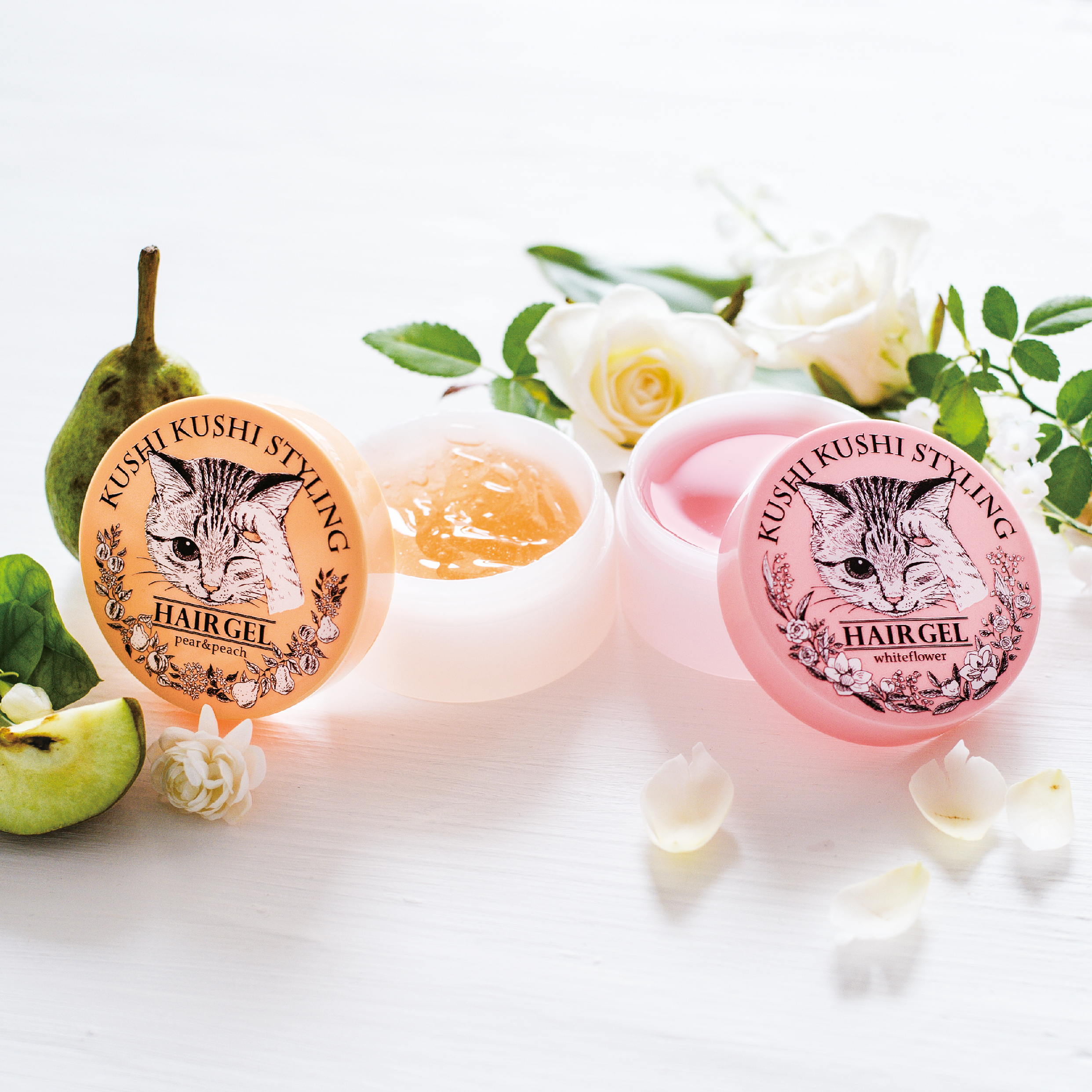 『フェリシモ猫部(TM)』がコスメをプロディース。猫の毛づくろいをヒントにした「くしくし毛づくろい3Dスタイリングヘアジェル」が新登場