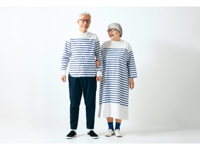 リンクコーデが注目を集めフォロワー82.7万人のbonpon夫妻とサニークラウズのコラボシリーズにパネルボーダーのワンピースとシャツが新登場