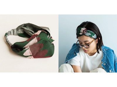 フェリシモ「日本職人プロジェクト」が夏の新作を発表。伝統の播州織で鮮やかで個性的な新しい表現にチャレンジする「POLS」とのコラボアイテム「播州ジャカード織のヘアターバン」が新登場