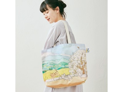 日本画家 久保智昭さんとつくった「猫とお花の季節のトートバッグ」と「猫とお花の季節のダイカットポストカードブック」がフェリシモ「猫部(TM)」から新登場