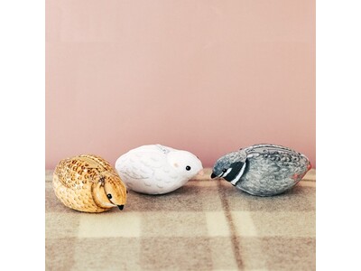 ぽてっとしたかわいいフォルムに色柄大きさまでリアルに再現した「ヒメウズラのもっちりポーチ」が、フェリシモ「YOU MORE!」と「小鳥部(TM)」のコラボで誕生