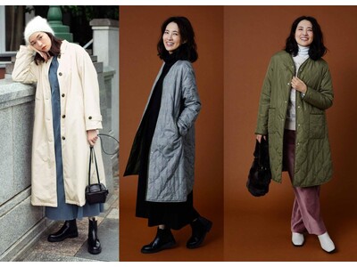 「きちんと軽やか撥水中わたコート」「エコファー遣いのサイドゴアブーツ」など佐藤栞里さん、浜島直子さんとコラボした新作がフェリシモ「Live in comfort［リブ イン コンフォート］」から登場