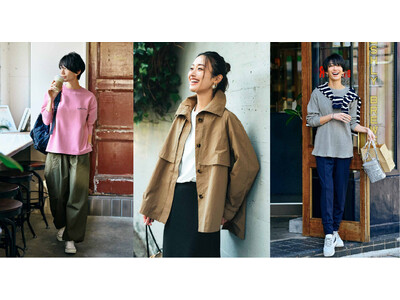 モデル牧野紗弥とのコラボ新作「ハーフ丈スタンドカラートレンチ風デザインコート」などフェリシモ「IEDIT［イディット］」から春の新作が登場