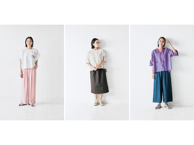 「大人の白Tシャツ」、「バイカラートップス」、「パープルとピンクのフォークロアブラウス」など、夏のコーディネートを華やかに演出するアイテムがフェリシモ「avecmoi［アヴェクモワ］」から新登場