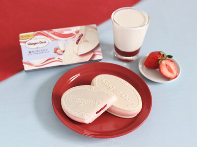 甘酸っぱいいちごとコク深いミルクのマリアージュで、本格的な“いちごミルク”を再現！　クリスピーサンド『贅沢いちごミルク』　1月20日(火)より期間限定新発売！