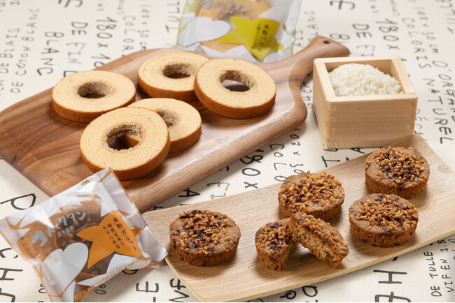 岩手・盛岡の老舗洋菓子店が地元産米粉100%の新スイーツブランド『コメとタタン』を発表。三陸ジンジャー香るバウムクーヘンなど2種を2025年9月19日発売