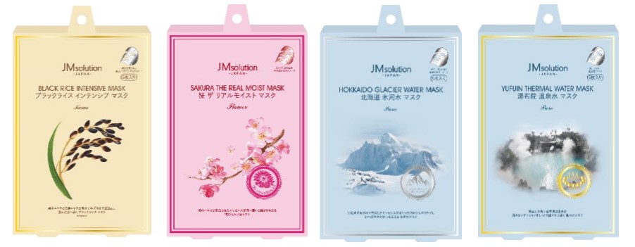 韓国発の超人気ブランド『JM solution』より、ミネラル豊富な温泉水を主成分に肌悩みにアプローチする天然由来成分を厳選配合したシートマスク４種 2019年11月20日から新発売