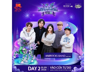 日中を拠点に活動するトリリンガルバンド・ANIROCKS、ベトナム・フエの国際音楽祭「HUE Wonderverse」に日本代表として出演！