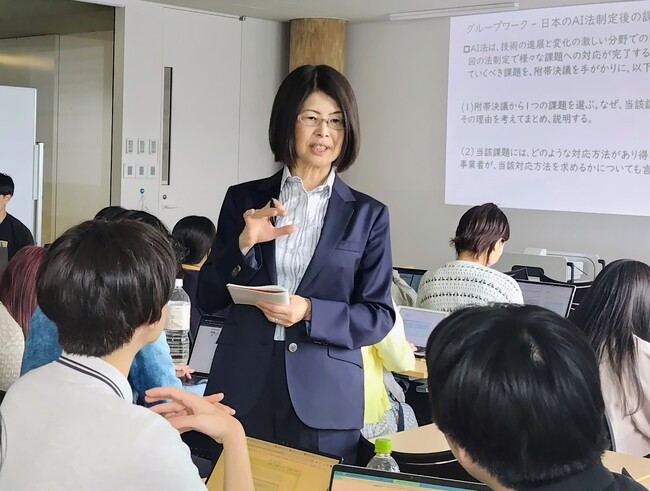 AI新法を題材に、政策形成を学ぶ　poliseeが中央大学で特別講義を実施