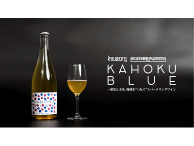 【PFUブルーキャッツ石川かほく】かほく市特産「高松ぶどう」を活用したスパークリングワイン『KAHOKU BLUE』完成・800本限定販売開始のお知らせ