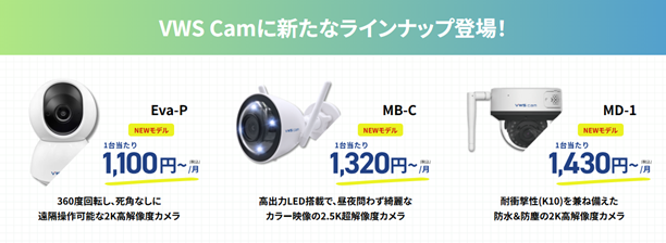 株式会社ビジョン、Webカメラレンタルサービス「VWS Cam」をリニューアル
