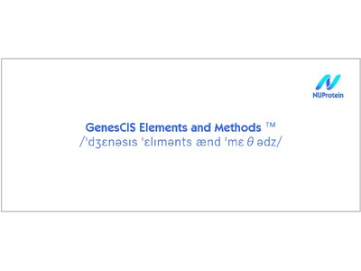 NUProtein株式会社　革新的な技術ライセンスプログラム「GenesCIS Elements and Methods」を発表