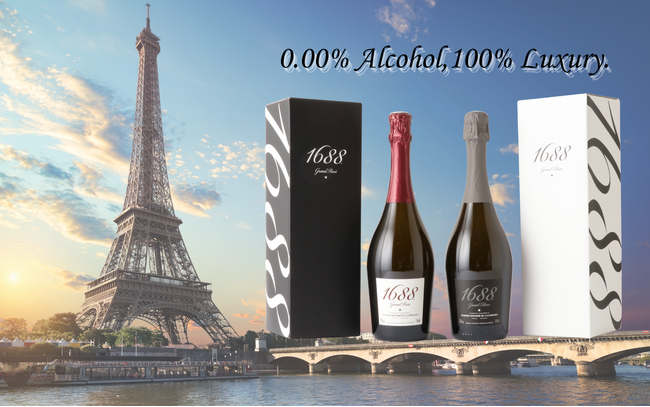 伊勢丹のオンラインギフトサイト「MOO:D MARK by ISETAN」に、フランス発高級ノンアルコールスパークリング「1688」シリーズが掲載開始！