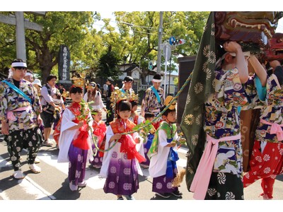 宇美八幡宮『子安大祭』の「御神幸」（宇美町指定無形民俗文化財）が行われます