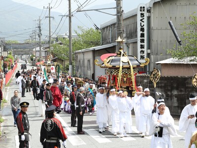 宇美八幡宮『子安大祭』の「御神幸」（町指定民俗文化財）が6年ぶりに開催されます