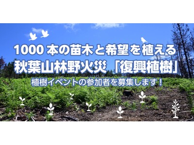 秋葉山の再生へ！1,000本の苗木と希望を植える植樹イベントを開催