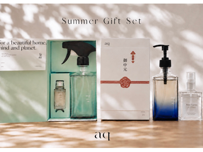 香りで住まいを整える、「aq」初の夏ギフト「Summer Gift Collection」を本日発売