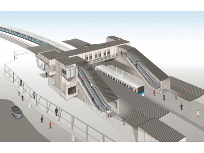６月２３日（土）、鶴巻温泉駅改良工事完了に伴い使用開始！エスカレーター・エレベーターの設置と、改札口の移設により利便性が向上します