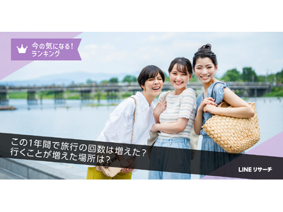 【LINEリサーチ】近いうちに「国内旅行」に行きたい人が約8割。この1年間で増えたお出かけ先の1位は「外食」