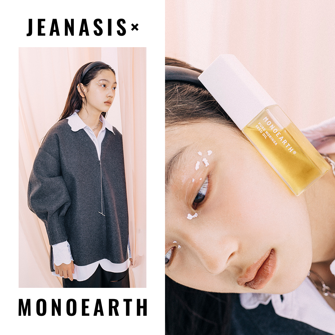 JEANASISが、エシカルライフスタイルブランド「MONOEARTH」とのコラボアイテムを11月26日(木)より期間限定で発売！