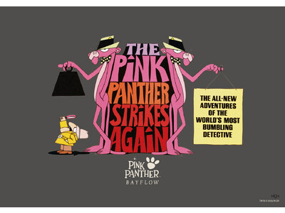 BAYFLOWが世界的人気キャラクターの「ピンクパンサー」とのコラボレーションアイテムを8月8日（火）に発売！