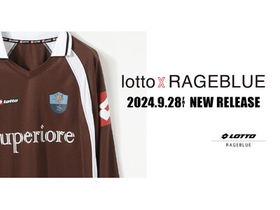 「RAGEBLUE」が、イタリアのスポーツブランド「LOTTO」と初コラボ！ ブロークコアをテーマに、90年代ストリートファッションを提案