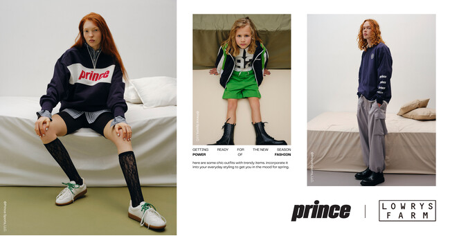 LOWRYS FARMがテニスメーカー『prince』との別注アイテムを2025年2月7日（金）より発売！