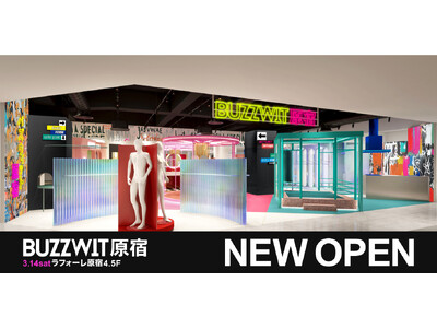 ついに画面を飛び出した！Z世代の“今”がリアルへ！30以上のECブランドを展開する株式会社BUZZWITが、初のブランド複合ショップ 「BUZZWIT原宿」を3月14日（土）にラフォーレ原宿にオープン