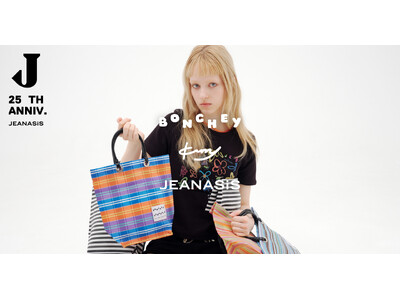 【大反響のJEANASIS25周年企画第3弾】オランダ発バッグブランド「BONCHEY」とアーティストkurry氏のフラワーアートが融合、夏を彩るプレイフルなコラボアイテムが7月10日（金）発売