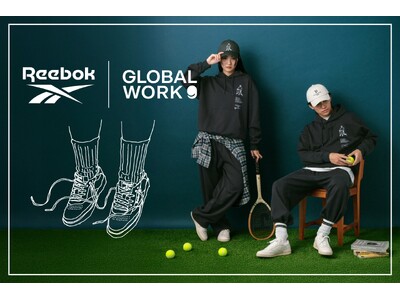 【GLOBAL WORK】Reebokと初コラボ！名品「CLUB C」をモチーフにテニスカルチャーを描き下ろしイラストで 表現した限定アイテムが登場！