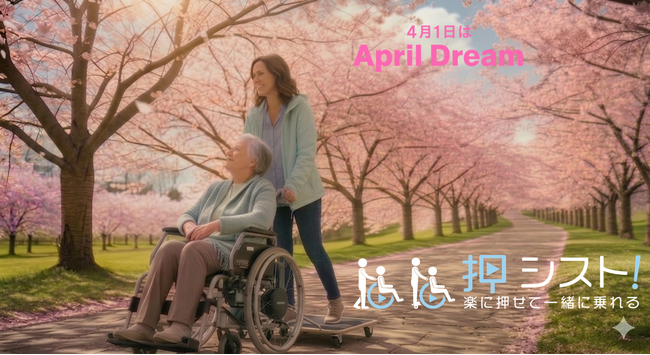 押すのも、乗るのも、笑顔で一緒に！