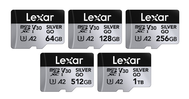 �ő�Ǎ�250MB/s�E�ő发��180MB/s�́uLexar Professional SILVER GO microSDXC UHS-I Card�v��10�����I�����C���ꔄ���f���Ƃ��Ĕ̔��J�n