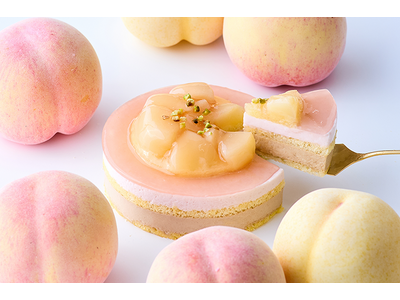 【小樽洋菓子舗ルタオ】旬の桃をふんだんに使用した数量限定の新作スイーツ『白桃アールグレイ』が新登場！白桃と紅茶が奏でるムースケーキ。