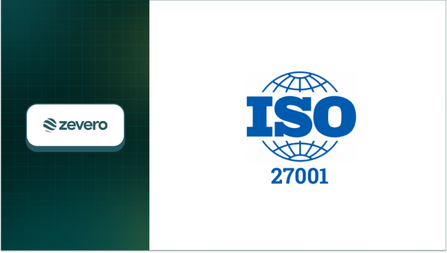 Zevero、情報セキュリティマネジメントに関するISO 27001認証を取得